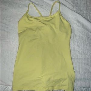 Yellow LuluLemon Flow Y Tank Top